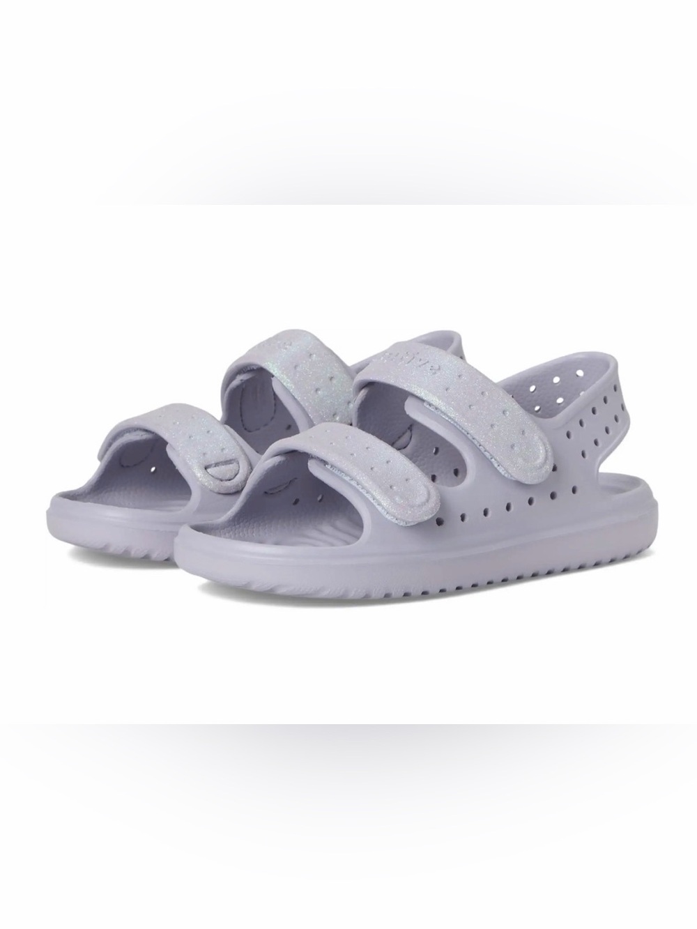 Native Shoes Chase Bio-Bling sandals glittery straps Size C‎ l10 Purple